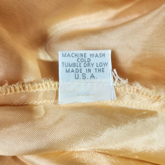 Krista Larson | Wearable Art | Butter Yellow Dual Layer Long Spring Slip Dress - Picture 13 of 16